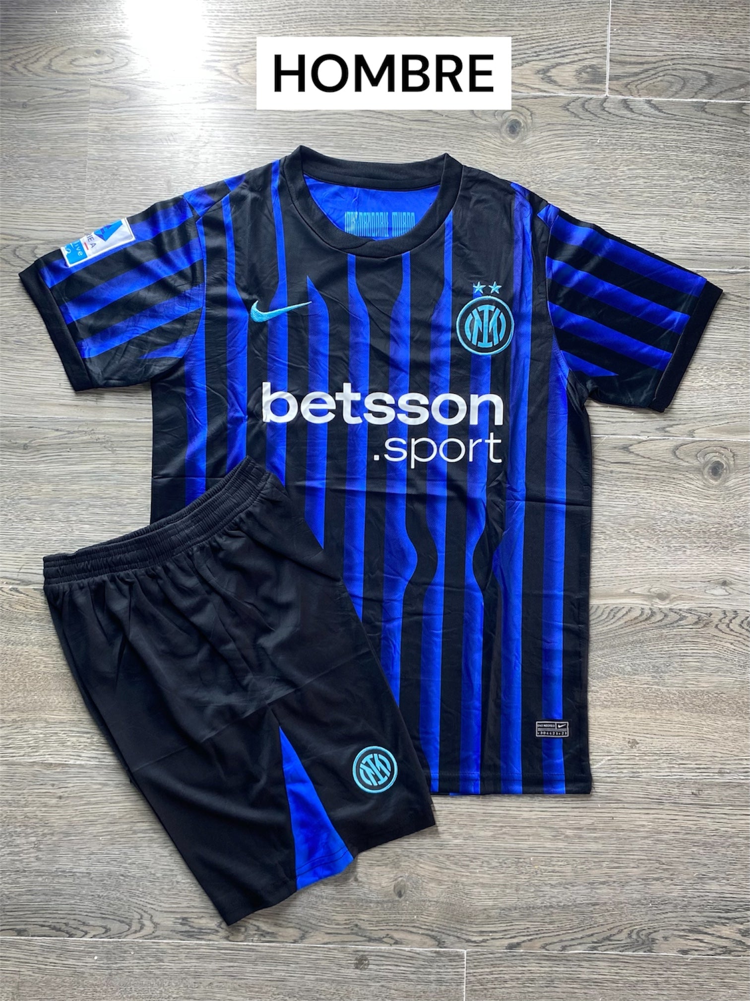 Uniforme Inter de Milán Local 2025/2026 – Hombre (Versión Fans)